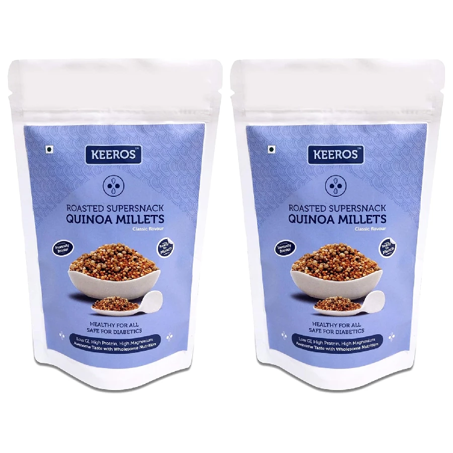 Keeros Quinoa Millets Healthy Sugar Free Snacks (Pack of 2), 100 g-1.webp